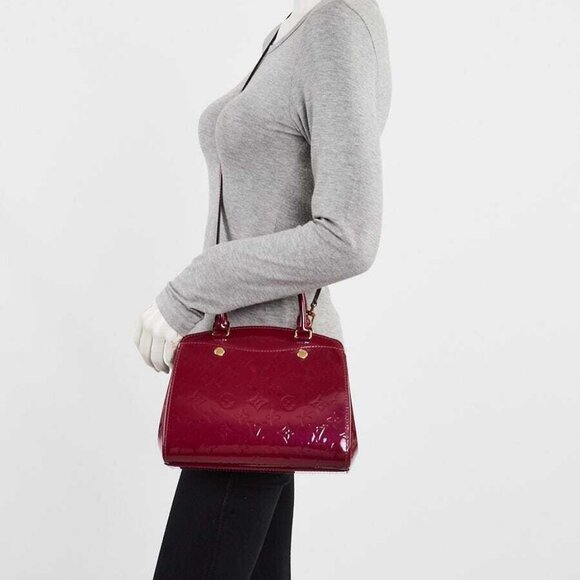 Louis Vuitton Magenta Monogram Vernis Brea PM NM Bag - Picture 3 of 11